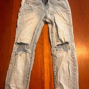 RSQ Light Blue Ripped Skinny Jeans